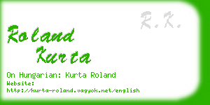 roland kurta business card